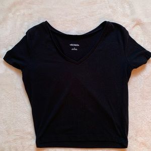 Black Cropped Tee